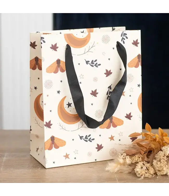 Medium Magic Moth and Moon Print Gift Bag