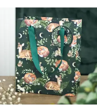 Something Different Wholesale Medium Fawn and Friends Forest Animal Print Gift Bag