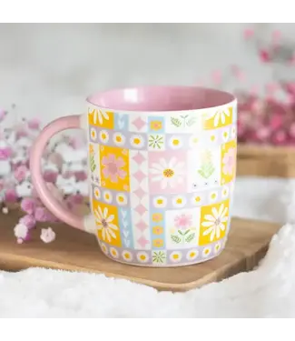 Something Different Wholesale Floral Patchwork Print Mug