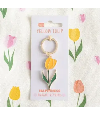 Something Different Wholesale Yellow Tulip Keyring