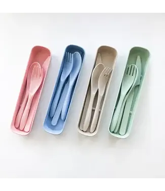 Smiles Boutique Biodegradable Reusable Wheat Straw Cutlery