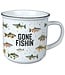 Gone Fishin' Vintage Mug