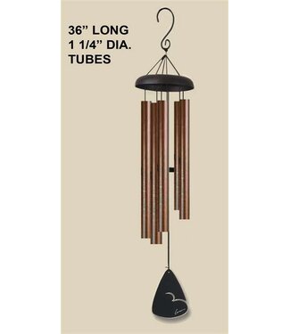 Carson Home & Gift Chime 36" Bronze Fleck