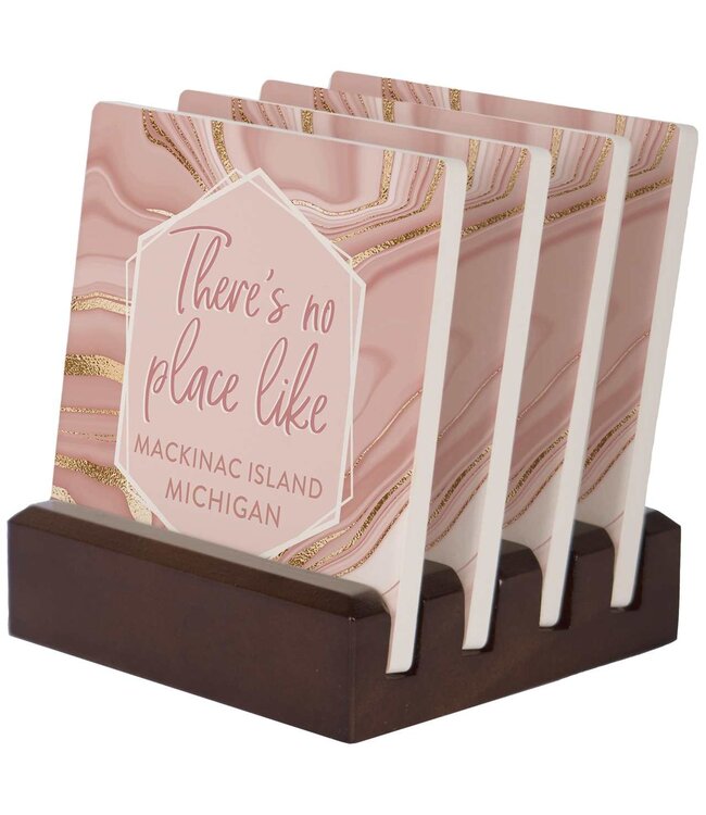 Wooden Coaster Holder