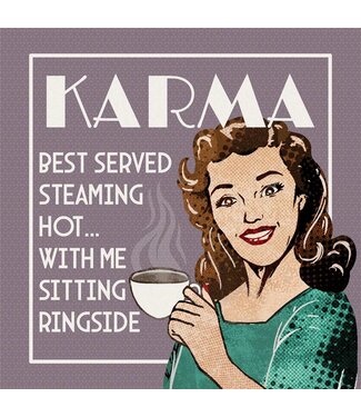 Carson Home & Gift Coaster 4" Sq Karma