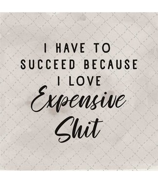 Carson Home & Gift Coaster 4" Sq Expensive Shit