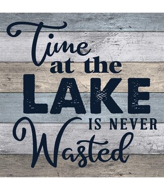 Carson Home & Gift Coaster 4" Sq Wasted/Lake