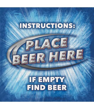 Carson Home & Gift Coaster 4" Sq Place Beer Here