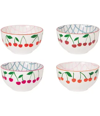 Danica Brands Very Cherry Bowls Set of 4 Assorted