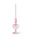 Abbott Collection Heart Taper Holder - Pink