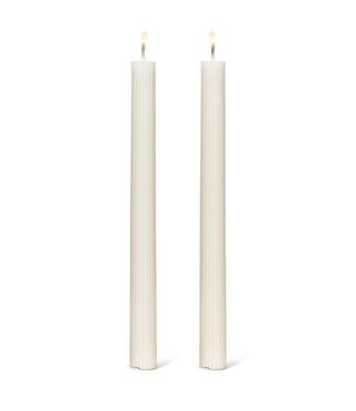 Abbott Collection Ridged Taper 2pk - Ivory
