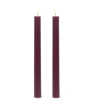 Abbott Collection Ridged Taper 2pk - Purple