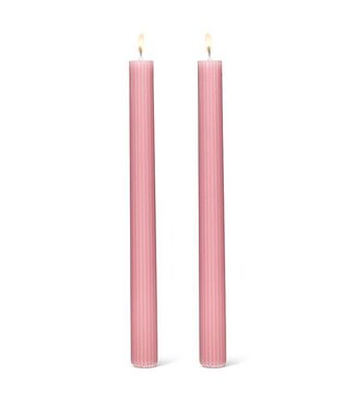 Abbott Collection Ridged Taper 2pk - Pink