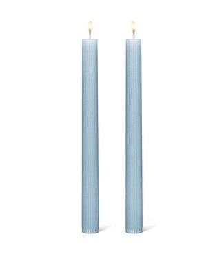 Abbott Collection Ridged Taper 2pk - Pale Blue