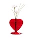 Optic Heart Pedestal Vase