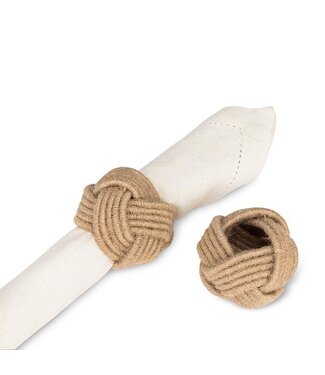 Abbott Collection Jute Braided Napkin Ring