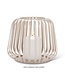 Abbott Collection Small Cage Lantern with LED Candle - Sand