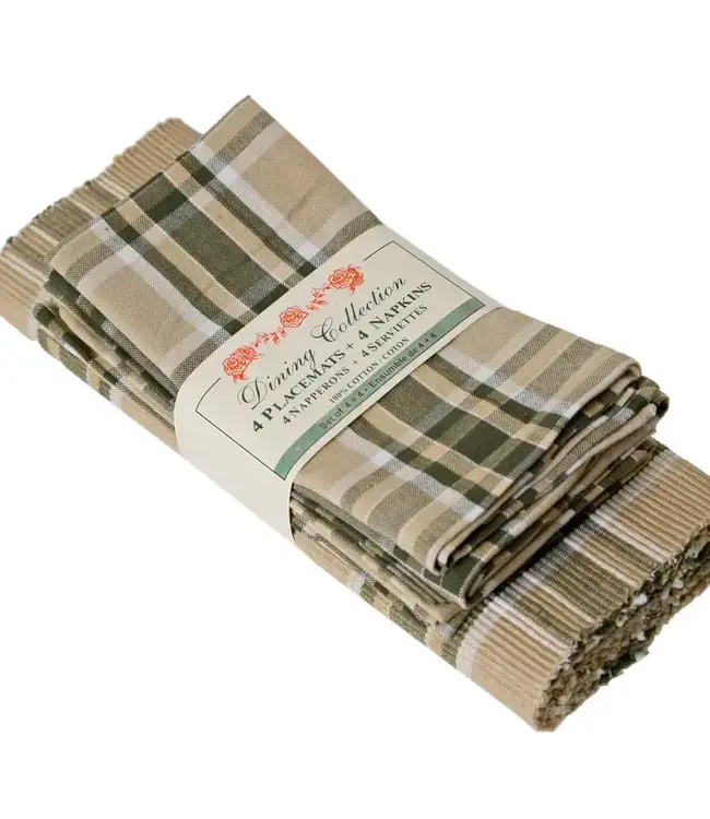 Placemats 4 + 4 Napkins Set - Tulsi