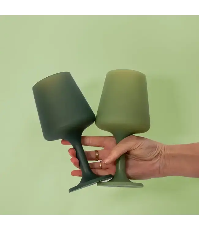 Sage + Olive | Swepp | Silicone Unbreakable Wine Glasses