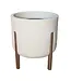 Hygge Cylinder Planter Off White