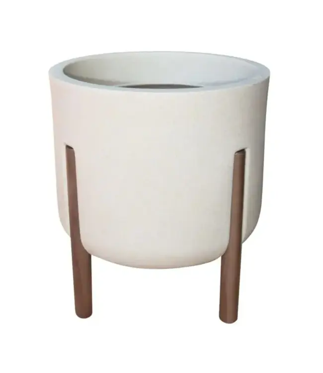 Hygge Cylinder Planter Off White