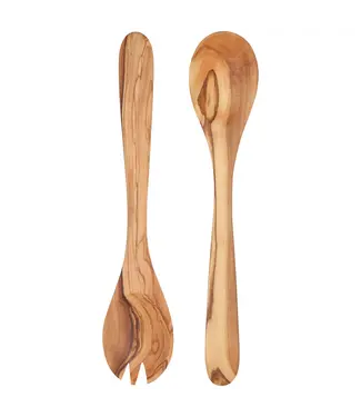 Danica Brands Olive Wood Salad Servers Set of 2