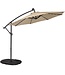 10' LED Offset Umbrella - Linen (Beige)