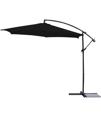 My Patio 10' Deluxe Offset Umbrella - Onyx (Black)