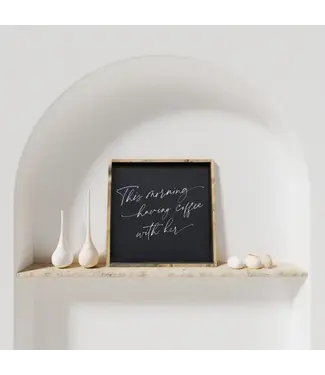 Williamraedesigns This Morning Having Coffee with Her Framed Print