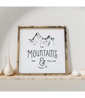 Williamraedesigns The Mountains Are Calling & I Must Go Framed Print