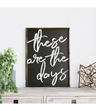 Williamraedesigns These Are the Days Framed Print Modern Farmhouse Wall Art Black