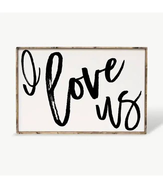 I Love Us Framed Print