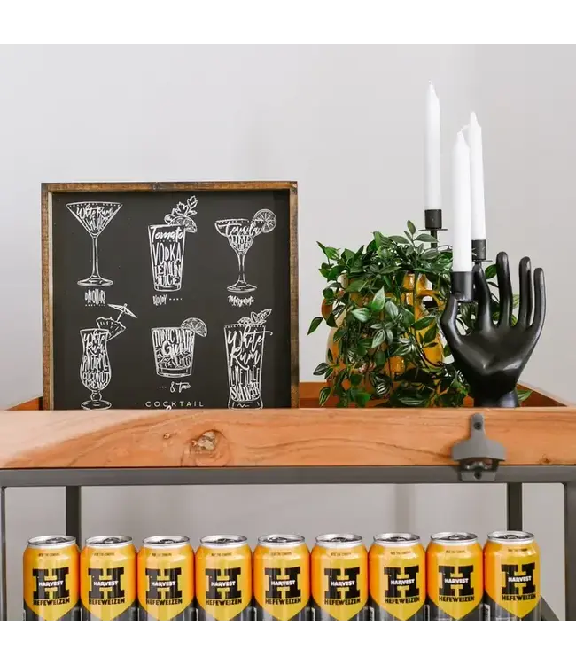 Cocktail Menu Wall Art