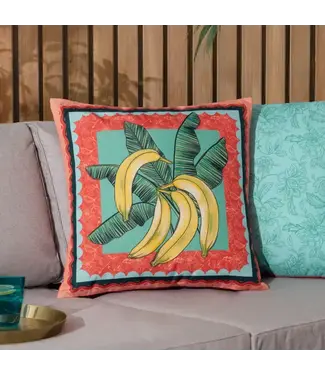Riva Home Anemone Bananas Printed Outdoor Cushion Multi