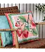 Anemone Strawberries Printed Outdoor Cushion Multi