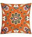 Folk Flora Outdoor Cushion Orange