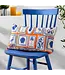 Frieze Outdoor Cushion Coral/Blue