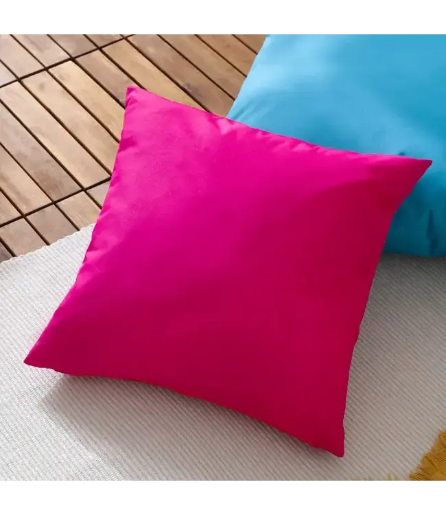 Plain Outdoor Sqaure Cushion Pink