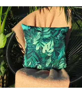 Riva Home Psychedelic Jungle Outdoor Cushion Green