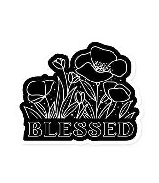 The Retail Supply Blessed  Vinyl Sticker