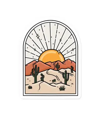 The Retail Supply Desert Vinyl Sticker