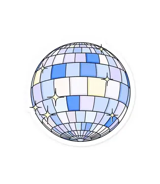 The Retail Supply Disco Ball Vinyl Sticker