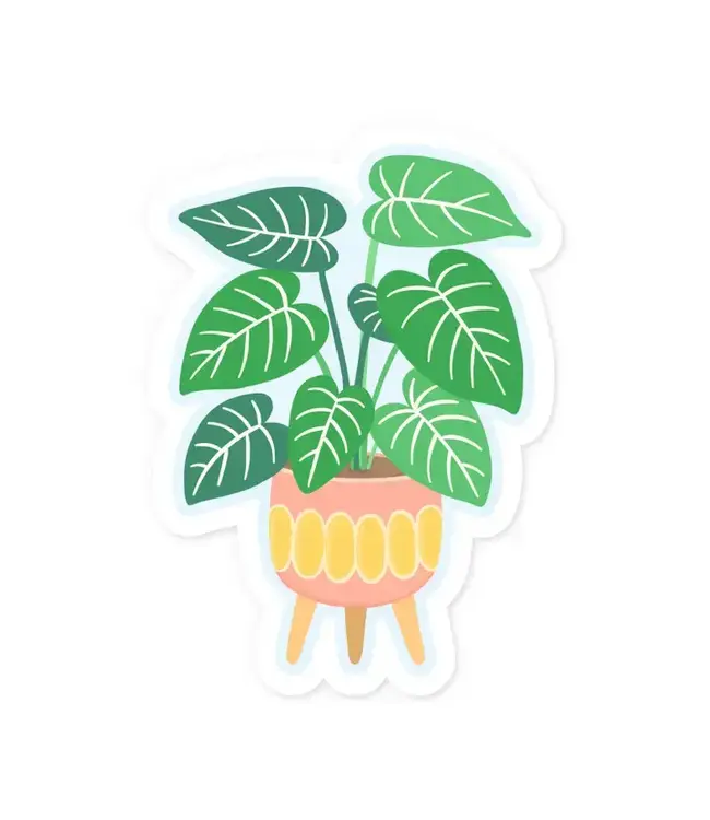 Potted Plant Vinyl Sticker