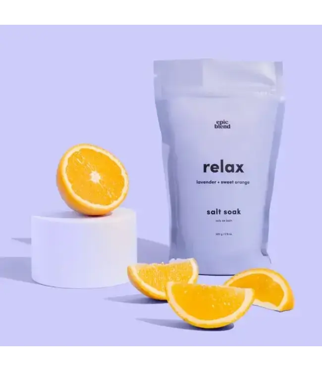 Relax Bath Salt Soak Vegan 3.5oz.
