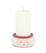 Large Santa Face Pillar Holder