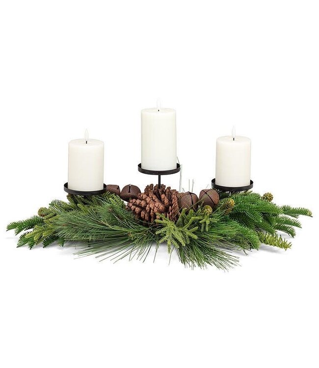 Bough & Bell Triple Pillar Holder