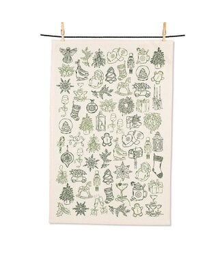 Abbott Collection Christmas Icons Kitchen Towel
