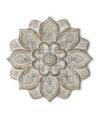 Abbott Collection Large Mandala Flower Plaque
