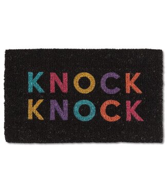 Abbott Collection Colourful KNOCK KNOCK Doormat