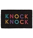Colourful KNOCK KNOCK Doormat
